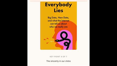 Everybodys Lies Seth Stephens Davidowitz Book Summery Youtube