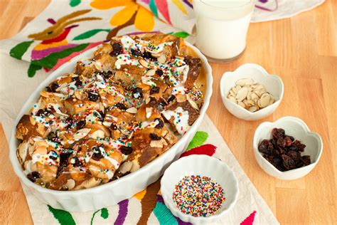 Tres Leches Capirotada With Pan Dulce Nibbles And Feasts