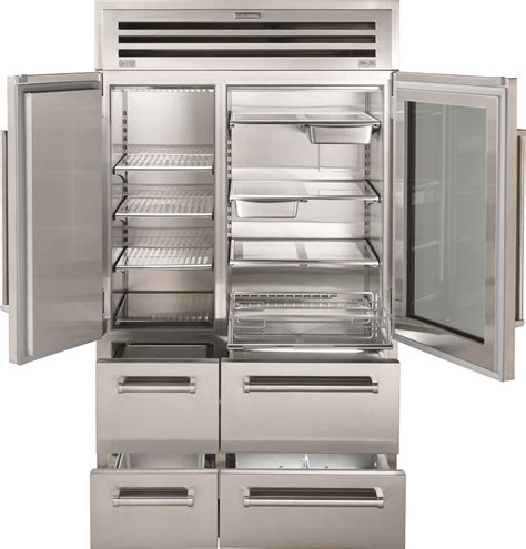 Sub Zero 48 Pro Refrigeratorfreezer With Glass Door Pro4850g