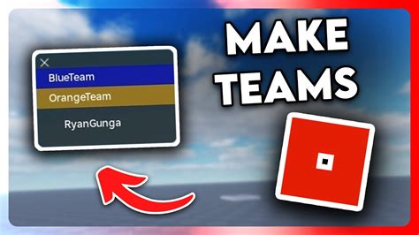 How To Make Teams In Roblox Studio Youtube