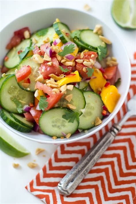 East African Mango and Cucumber Salad Recipe - The Wanderlust Kitchen