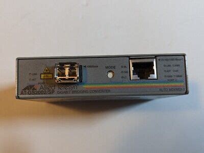 Allied Telesis Bridging/Media Converter, AT-GS2002/SP-10 Gigabit 500m ...