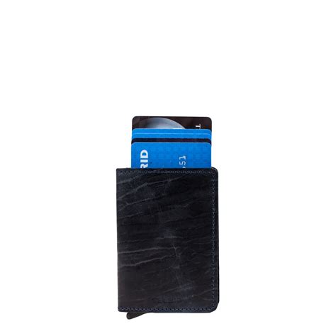 Porte Cartes En Aluminium Et Cuir Slimwallet 6 Cartes BEMON