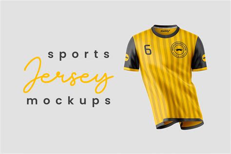 Free Soccer Jersey Mockup Psd