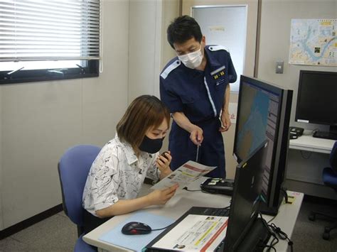 海の管制官職場見学会の案内関門海峡海上交通センター