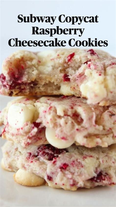 Subway Copycat Raspberry Cheesecake Cookies Artofit