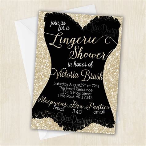 Corset Invitations Lingerie Shower Invitations Bridal Lingerie Shower