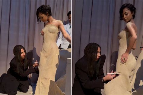 Tyla S Met Gala Gown Designer Cuts Off The Bottom Of Her Viral Sand