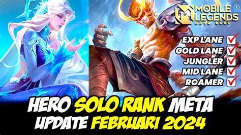 Hero Meta Mobile Legends Update Februari Hero Solo Rank Epic