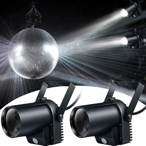 Amazon 2pack X 3w Disco Mirror Ball Spotlight LED Stage Spot Light