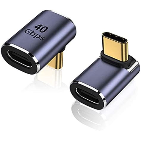 90องศามุมขวา Type-C ชายกับ Type-C หญิงอะแดปเตอร์ Extender เข้ากันได้ ...