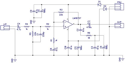 How To Build A Simple Amplifier Circuit » Wiring Draw And Schematic