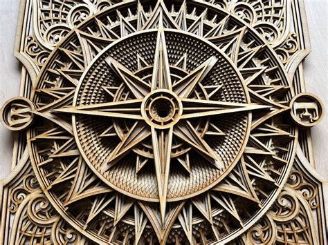 Compass Wood Wall Art Wind Rose World Compass Wooden Decor Etsy