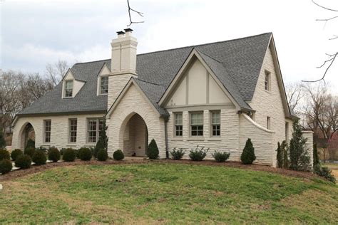 Tudor Lite Painted Brick Exteriors Tudor House Exterior Exterior