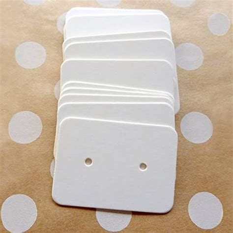 Amazon 300 Pcs Paper Earring Cards For Selling Stud Kraft Earring