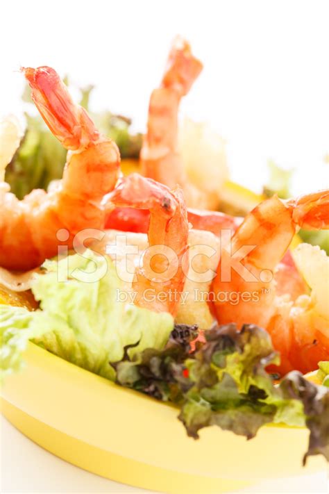 Prawn Salad Stock Photo Royalty Free Freeimages