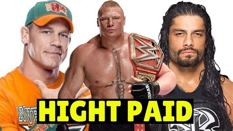 Top 10 Highest Paid Wwe Wrestlers Youtube