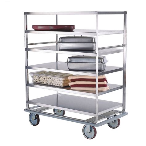 Lakeside 568 Stainless Steel Queen Mary Banquet Cart With 6 28 X 62