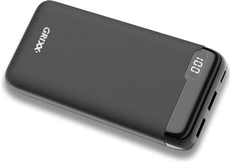 Grixx Powerbank Mah Power Delivery With Usb C Port Noir X