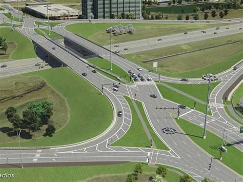 An Artist S Rendering Of A Highway Intersection