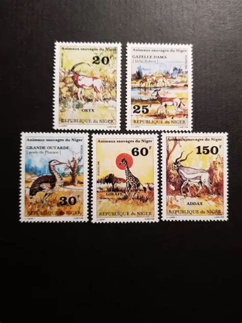 Timbre Niger Faune Animaux Sauvage N Neuf Sans Gomme Eur