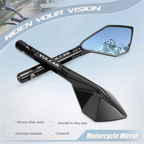 Espelho Retrovisor Da Motocicleta Cnc Vista Espelhos Laterais Vulcano