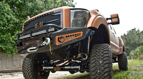 F250 Off Road Truck With Widebody Fenders And Add Steel Bumpers — Carid