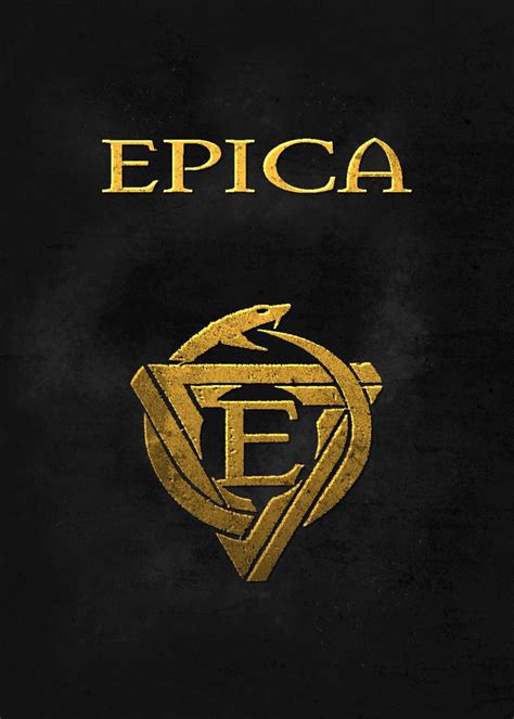 Epica Metal Band Logo Poster Picture Metal Print Paint By Erwin