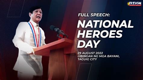 National Heroes Day Commemoration Speech Youtube