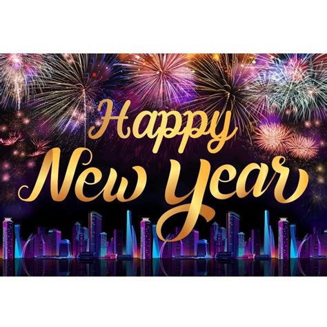 New Year Backdrop 2023 Happy New Year Backdrop Golden Backdrop Black