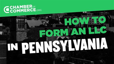 Pennsylvania Llc How To Form An Llc In Pennsylvania Youtube