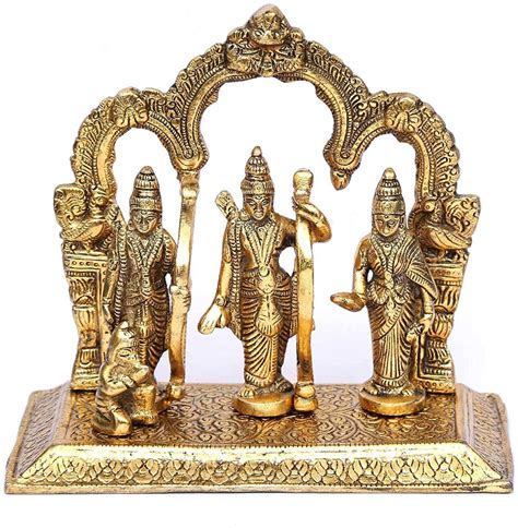 Buy God Idols In Brass Like Metal Lord Ram Darbar Idol Metal