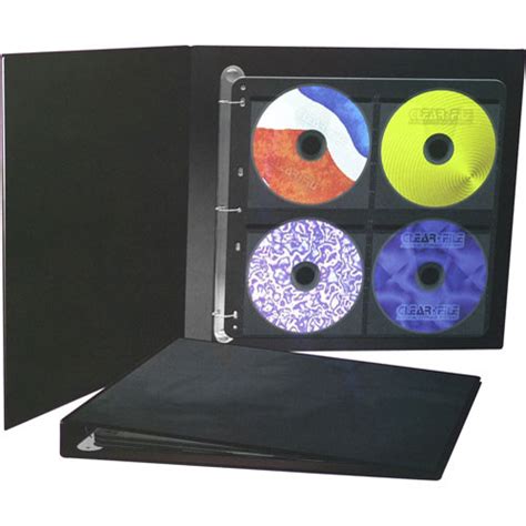 ClearFile Archival CD Storage Binder with 5 Pages (Black)