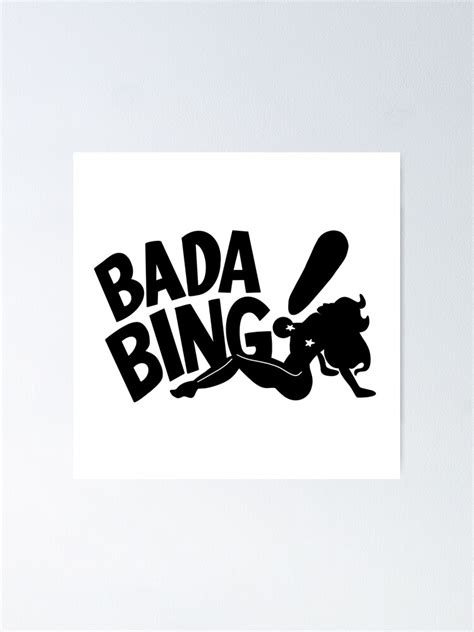 "Bada Bing Sopranos " Poster for Sale by astraeanm | Redbubble