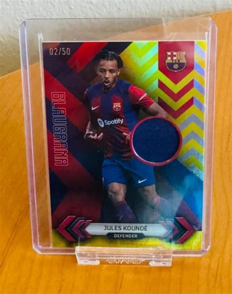 Topps Fc Barcelona Team Set Jules Kounde Patch Eur