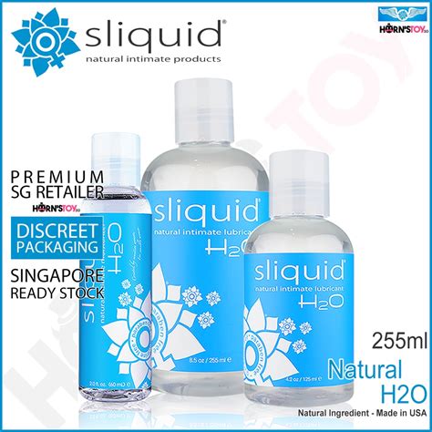 Sliquid Naturals H2O Water Based Sex Lubricant For Women Safe Lube