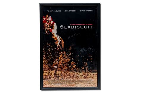 Framed Seabiscuit Movie Poster, Signed by Toby Maguire, Jeff Bridges, Chris Cooper | Passion for ...