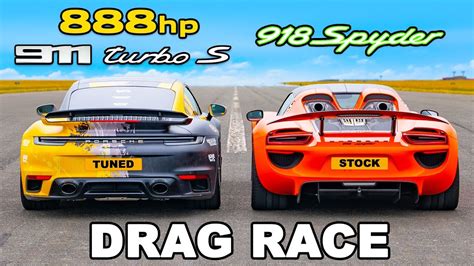 Porsche Spyder V Tuned Turbo S Drag Race Youtube