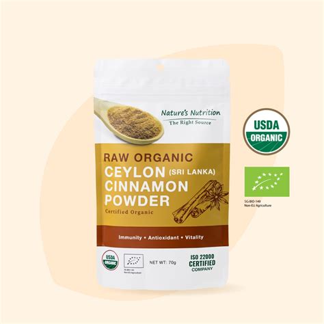 Nature S Nutrition Raw Organic Ceylon Cinnamon Powder G Shopee