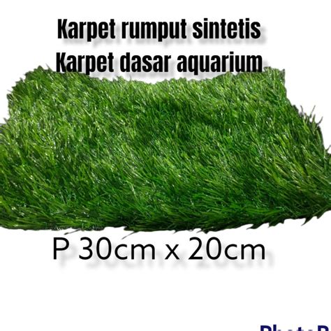 Jual Rumput Sintetis Karpet Dasar Aquarium X Cm Rumput Karpet