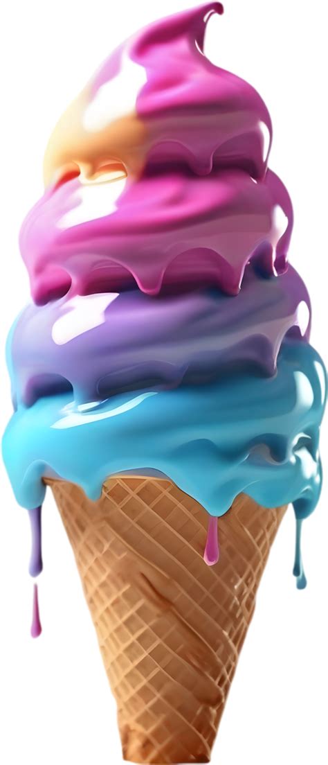 Picture Of Delicious Looking Melted Ice Cream AI Generated 43273661 PNG