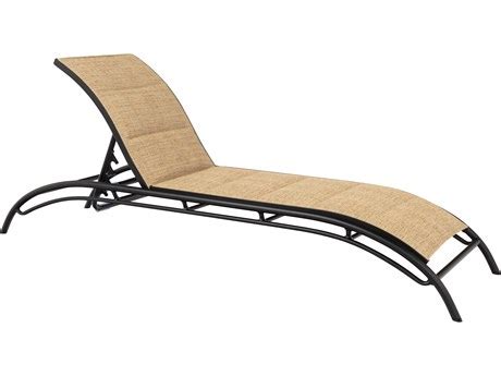 Woodard Palm Coast Padded Sling Aluminum Stackable Adjustable Chaise