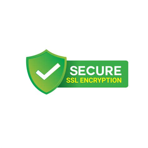 Secure Ssl Encryption Logo, Secure Connection Icon Vector Illustration ...