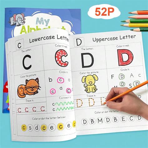 Pages Lettres A Z Livre De Coloriage De L Alphabet Apprentissage