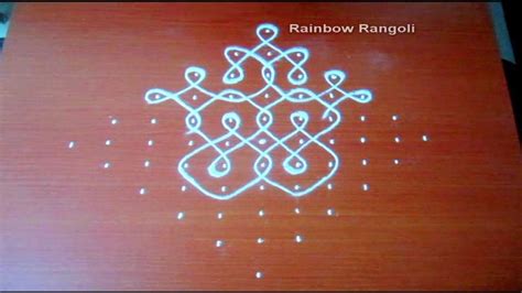 Creative Chikku Kolam Design Melika Muggulu With Dots Easy Rangoli