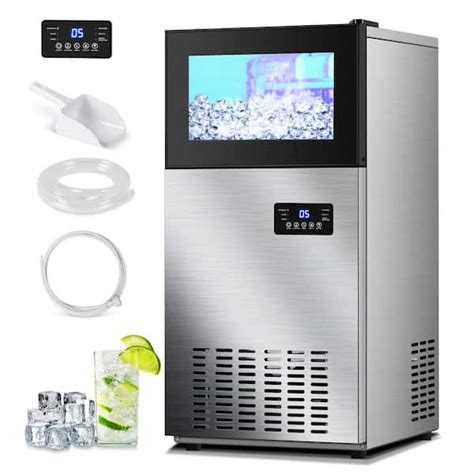 TAZPI Commercial Ice Maker 160 Lb 24 H Freestanding Ice Maker Machine