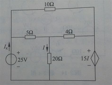 如图所示电路，试用节点电压法求电流ix百度知道