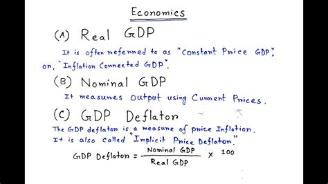 Real Gdp Nominal Gdp Gdp Deflator In Bengali Formula Of Gdp Deflator Easy Commerce