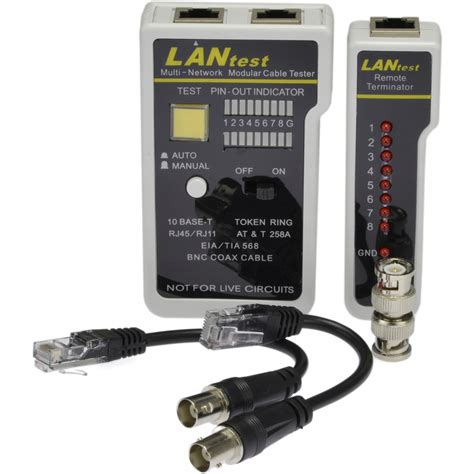 Купить NEKU Тестер сетевого кабеля LAN RJ45 RJ12 11 BNC: отзывы, фото и ...