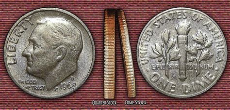 1968 D Roosevelt Dime Error Struck On Planchet Punched From Quarter Stock The Late 60s And